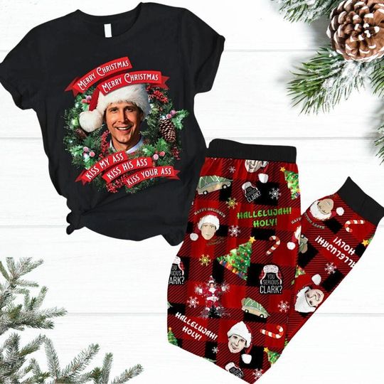 Griswold Family Christmas Pajamas Set, National Lampoons Vacation Shirt, Xmas Tree Farm Tee, You Series Clark Shirt, Christmas Gift