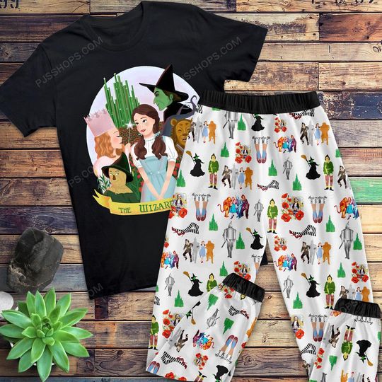 The Wizard of Oz Horror Movie Pajamas Set, The Wizard of Oz Pajamas Set, The Wizard of Oz Pajamas For Adult And Kids