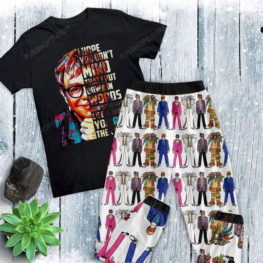 Elton John Pajamas Set, Family Pajamas, Family Christmas Pajamas Set