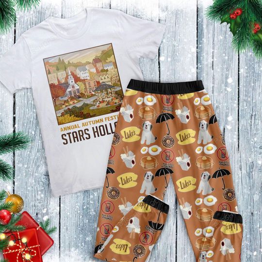 Gilmore Girls Star Hollow Pajamas Set, Family Pajamas, Family Christmas Pajamas Set