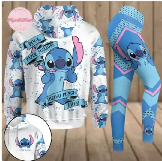 Personalized Stitch 3D Hoodie Legging Set HALLOWEEN GIFT CHRISTMAS GIFT BEST PRICE US SIZE