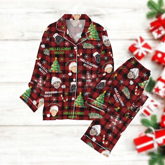 Griswold Christmas Pajamas, National Lampoons Vacation Women Pajamas, Xmas Matching Family Pajamas, Movie Christmas Lover Gift