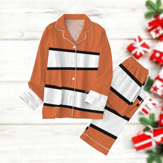 Marlin Finding Nemo Costume Pajamas, Disney Fish Cosplay Women Pajamas, Nemo Character Holiday Pajamas, Finding Nemo Fan Gift