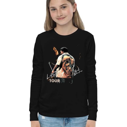 Rod wave Youth Long Sleeve Tee T-Shirt 90s Vintage Bootleg Unisex Rap T-Shirt Vintage face tee Rod Wave Last lap tour