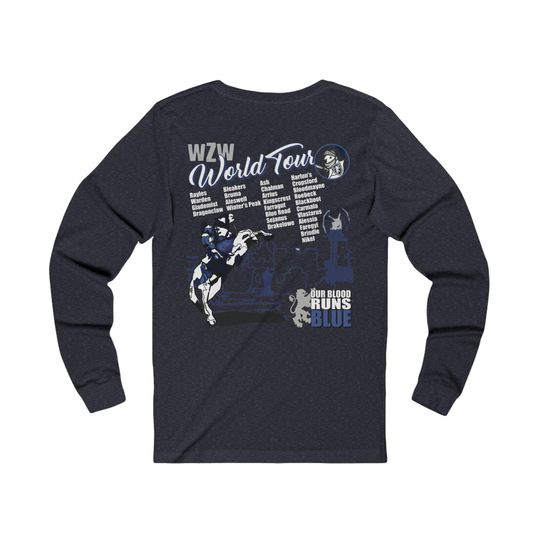 WZW World Tour Long Sleeve on Bella Canvas