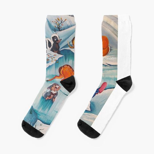 Christmas Bambi and Friends Socks