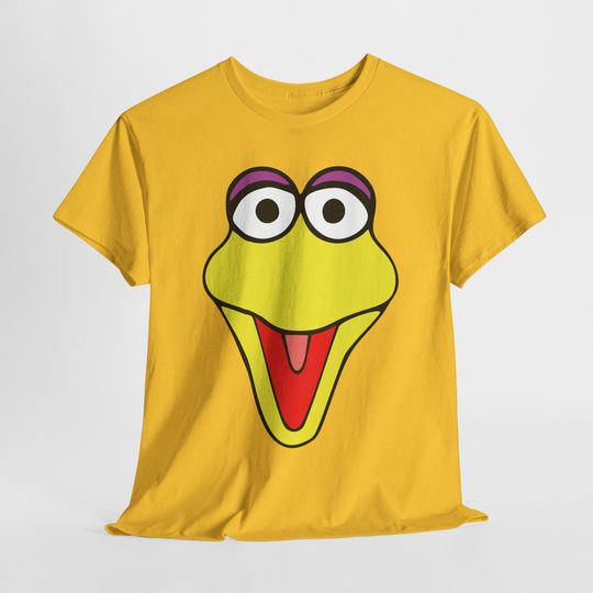 The Big Bird Sesame Street Character Face Adult Tshirts Unisex Heavy Cotton Tee