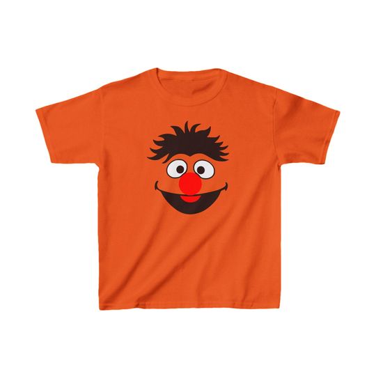 Ernie Sesame Character Face Kids Heavy Cotton Tee