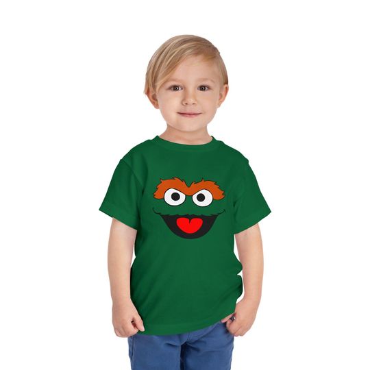 Oscar The Grouch Toddler T-shirt Short Sleeve Tee Sesame Street Character