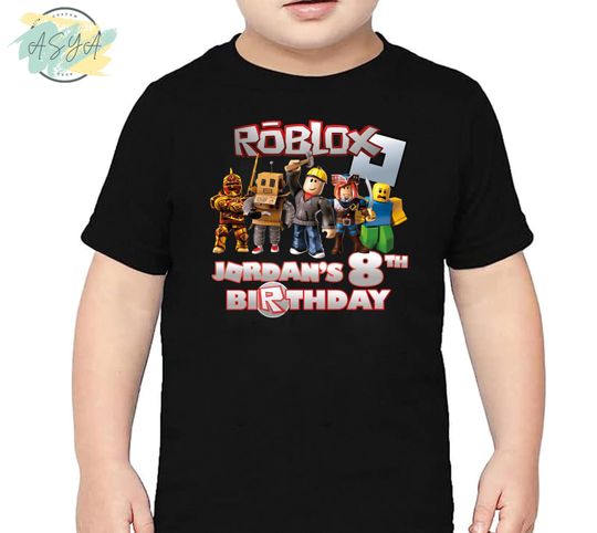 Customized Rblox Birthday Shirt | Personalized Gamer Birthday Outfit | Matching Family Video Game Shirts | Gamer Birthday Boy Shirt