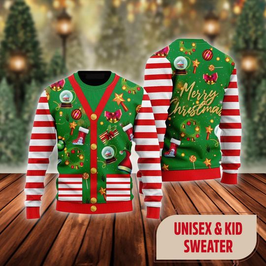 Candy Cane Christmas Ugly Sweater, Sweets Xmas Sweatshirt, Merry Christmas Gift, Candy Xmas Shirt, Funny Christmas Icon Shirt