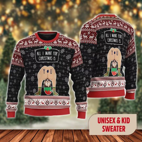 Llamas With Christmas Light Ugly Christmas Sweater, Llamas Santa Hat Xmas Sweatshirt, Funny Llamas Christmas Gift For Men Women Kid