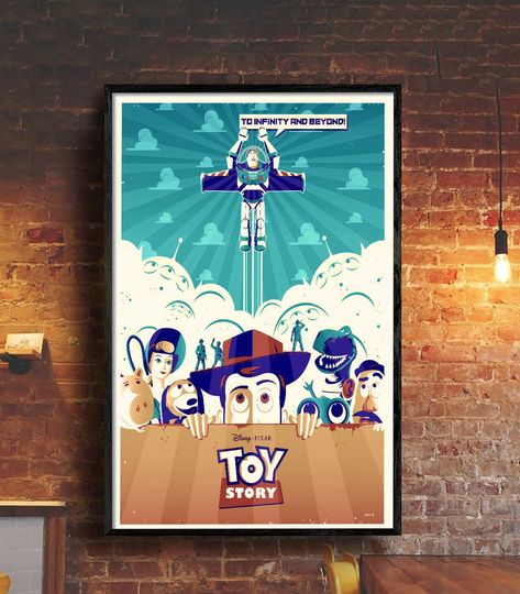 Toy Story Character Poster, Buzz Lightyear Poster, Toy Story Printable, Disney Poster, Home Decoration, Kid Room Decor