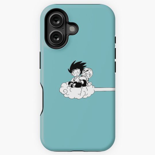 Goku and Krillin On Flying Nimbus (Dragon Ball) iPhone Case