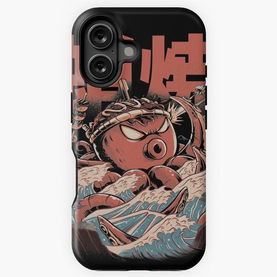 Takoyaki Attack Black Version iPhone Case