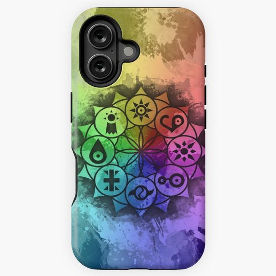 Digimon Mandala Paint iPhone Case
