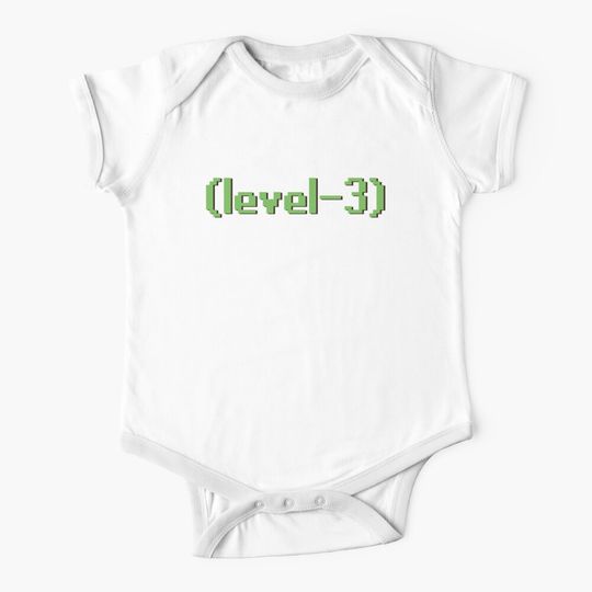 Level 3 Noob OSRS Kid's Baby Shirt Baby One-Piece