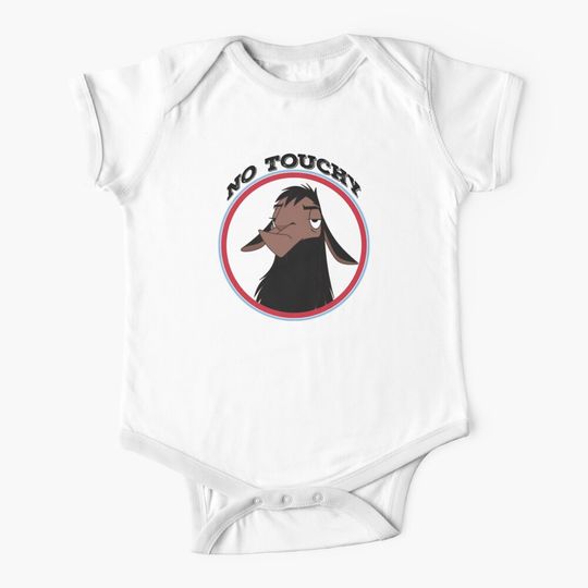 Kuzco NO TOUCHY sad llama emperor's new groove emperor david spade back off no touch funny gift Baby One-Piece