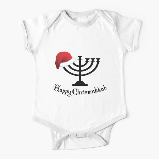 Happy Chrismukkah  | Christmas Hanukkah  Baby One-Piece