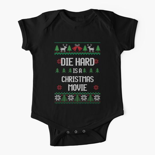 Die Hard is a Christmas Movie Baby One-Piece