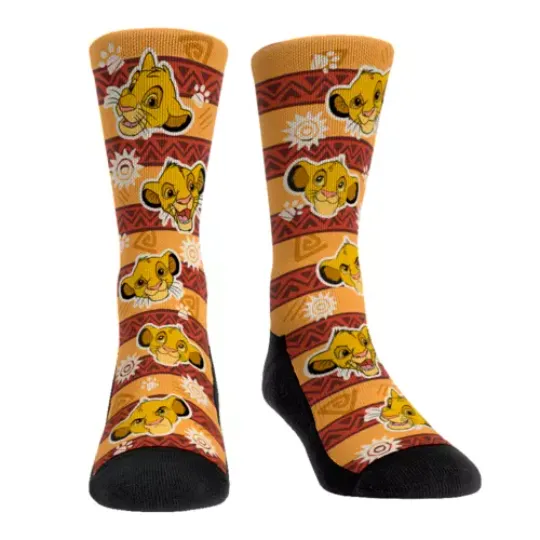 The Lion King Simba's Face Mood Simba Emotions Merry Christmas Fit Socks