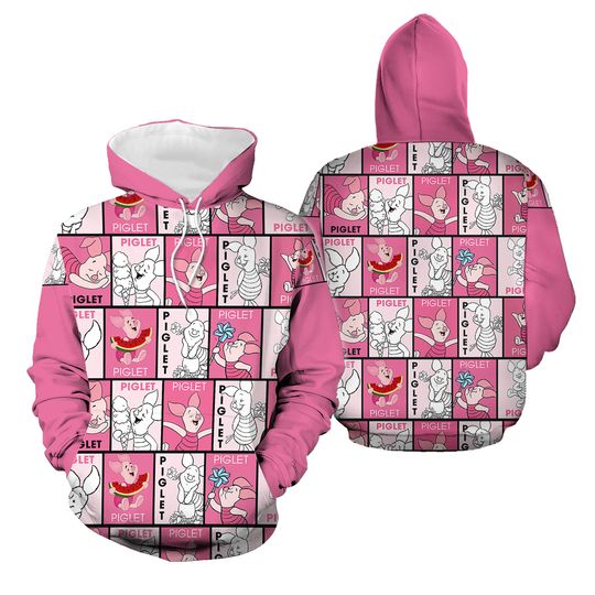 Piglet Disney 3D HOODIE Joggers Halloween Gift Christmas Gift