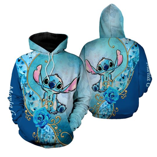 Disney Stitch 3D Women's Hoodie Leggings Suit, Stitch Yoga Pants, Sweatpants, Fashion Sports Suit, Disney Women Yoga Suit