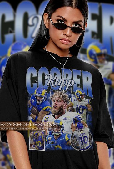 Vintage Cooper Kupp Shirt,Football shirt, Classic 90s Graphic Tee, Unisex, Vintage Bootleg, Oversized Tshirt, Fan Gift