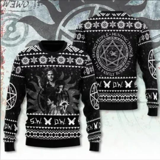 Supernatural 3D Ugly Sweater