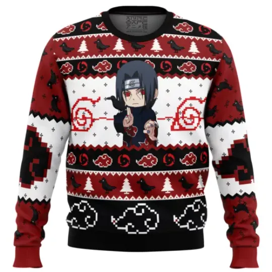 Itachi Uchiha Chibi Akatsuki Narutoo Ugly Christmas Sweater