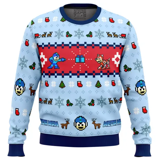 Mega Man Mega Holiday Ugly Christmas Sweater