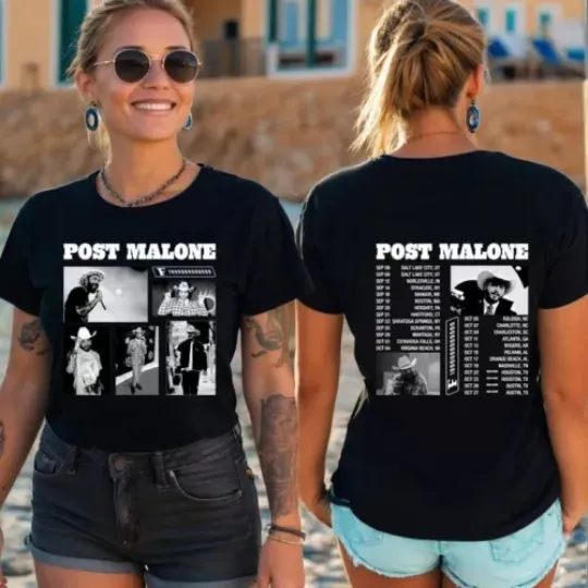 Post Malone Shirt, Posty Tour 2024 Shirt, Malone Rap Music Shirt