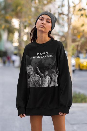 Vintage Post Malone Shirt, Posty Rapper Shirt, Country Music Sweatshirt, Festival Sweater, Western Style Concert Top