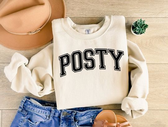 Posty, Post Malone Sweatshirt, Austin Richard Post, Varsity Style Post Malone Sweatshirt