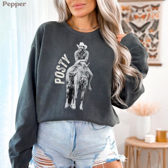 Post Malone Sweatshirt, Post Rapper Shirt, Malone Country Music Shirt, Post Tee, Country Concert Tshirt, Western Posty Hoodie Cowboy Posty