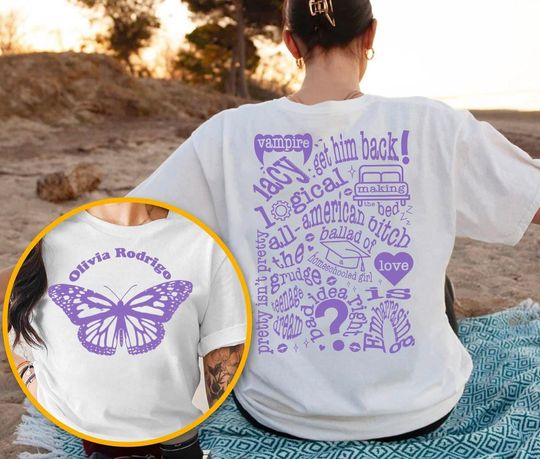 Olivia Rodrigo Guts Tour 2 Side , Olivia Guts, Guts Tour 2024 , GUTS world tour 2024 , Olivia Rodrigo Album GUTS