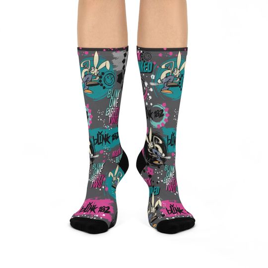 B182 Socks Mark Blinked Celebrate Mark Hoppus' Cancer Recovery, B182 Concert Anytime Socks! Unisix