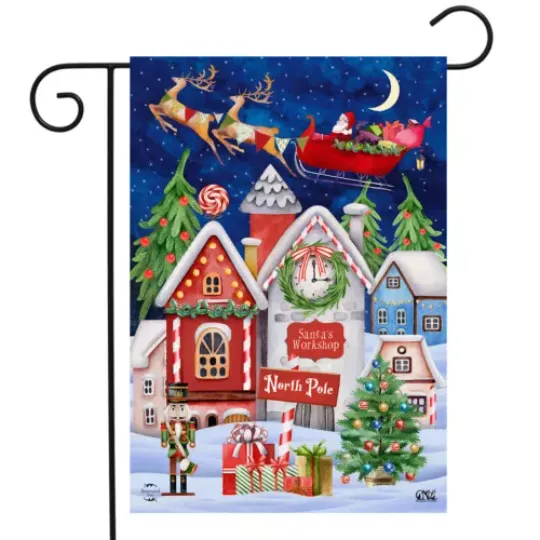 Briarwood Lane North Pole Magic Christmas Garden Flag