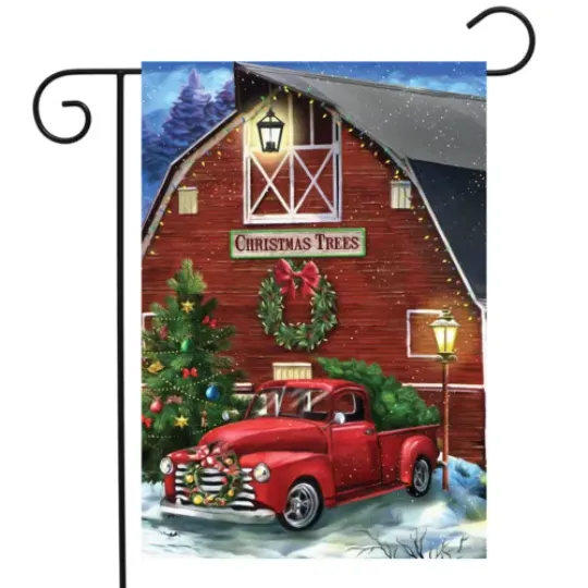 Christmas Tree Farm Garden Flag