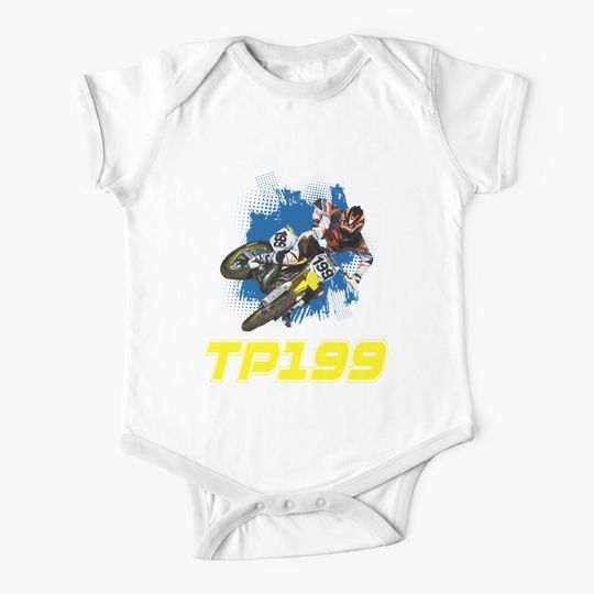 Travis TP199 Pastrana motocross Dirt bike Champion 199 Gift Design 2021 2022 Baby One-Piece