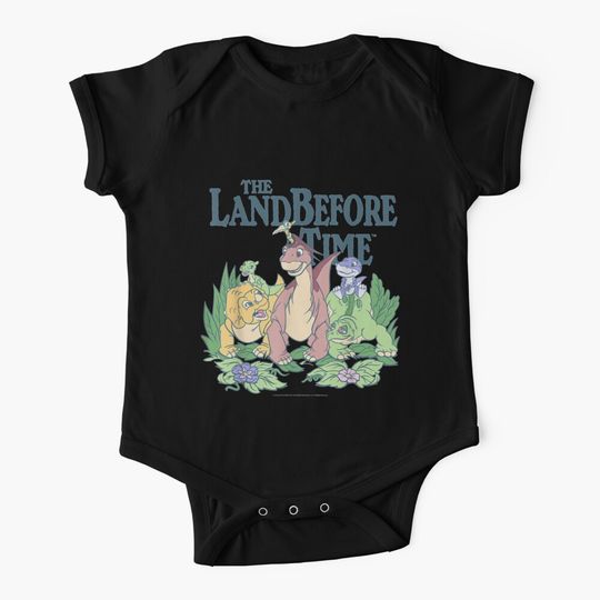Land Before Time Pastel Dinosaur Friends Baby One-Piece