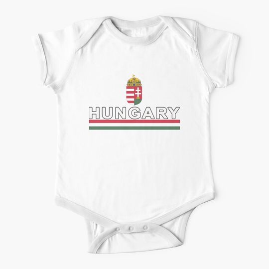 Hungary Soccer Design - National Magyarorszag Baby One-Piece