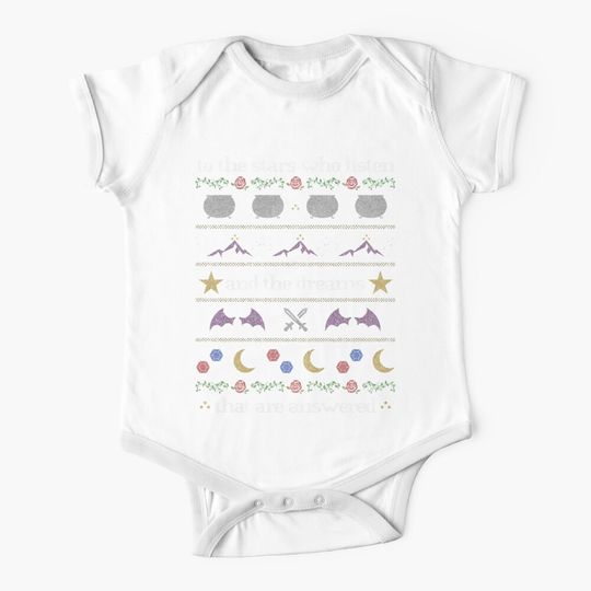 ACOTAR Sweater Glitter Baby One-Piece