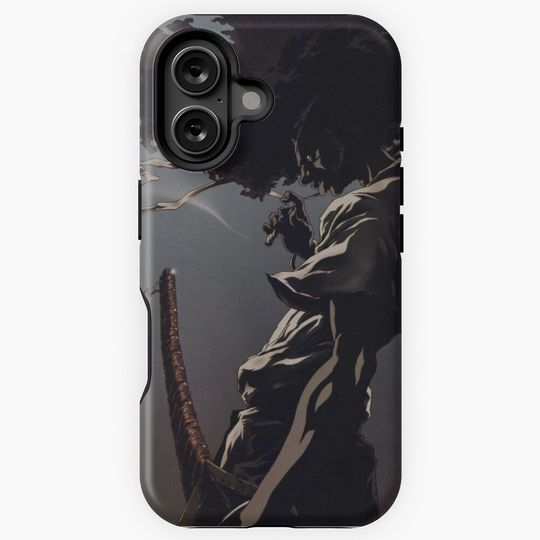 afro samurai with joint iPhone Case