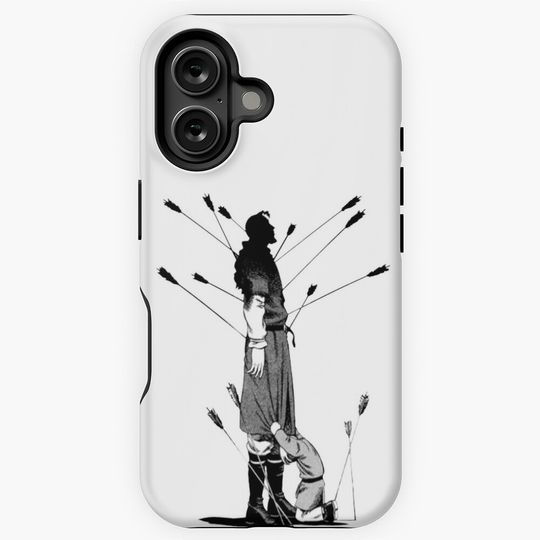 Anime. Vinland Saga. Thors. Thorfinn. Black and white. iPhone Case