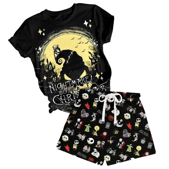 Halloween Oogie Boogie Pajamas Set, Boogie Man Shirt, Nightmare Before Christmas Shirt, Disney Horror Pajamas, Horror Movie Shirt