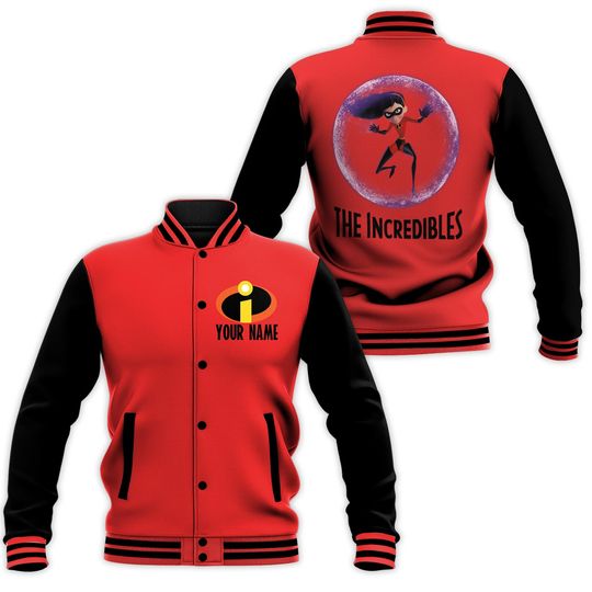 Personalized Disney The Incredibles Violet Parr Red Black Jacket
