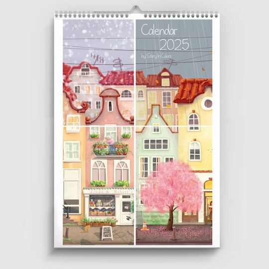 2025  illustrated Wall Calendar