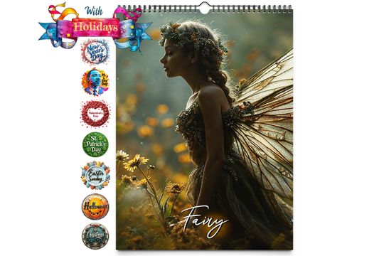 2025 Fairy Wall Calendar
