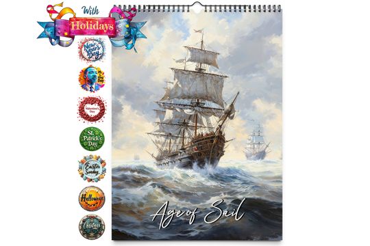 2025 Age of Sail Wall Calendar